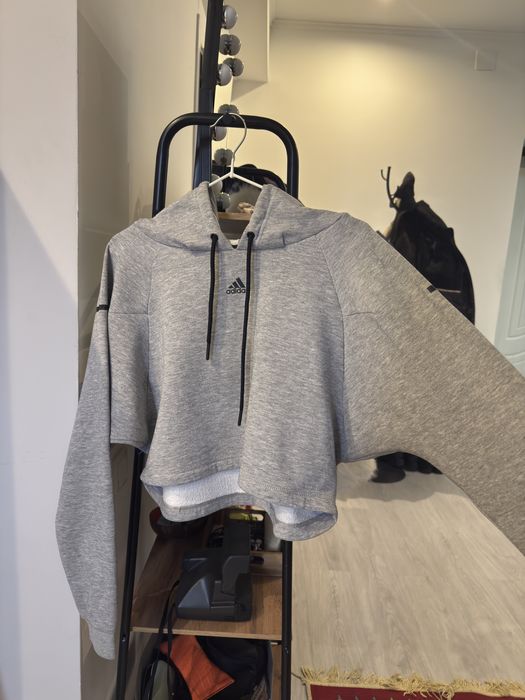 Худи толстовкп кроп Adidas