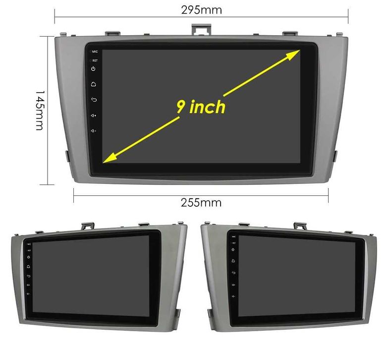 Мултимедия 9" Android 14 за Toyota Avensis T27 навигация GPS Carplay
