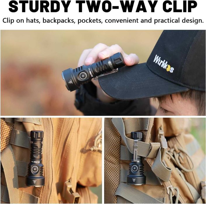 Суперкомпактный сверхъяркий фонарик Wurkkos TS12 1350Lm 473m