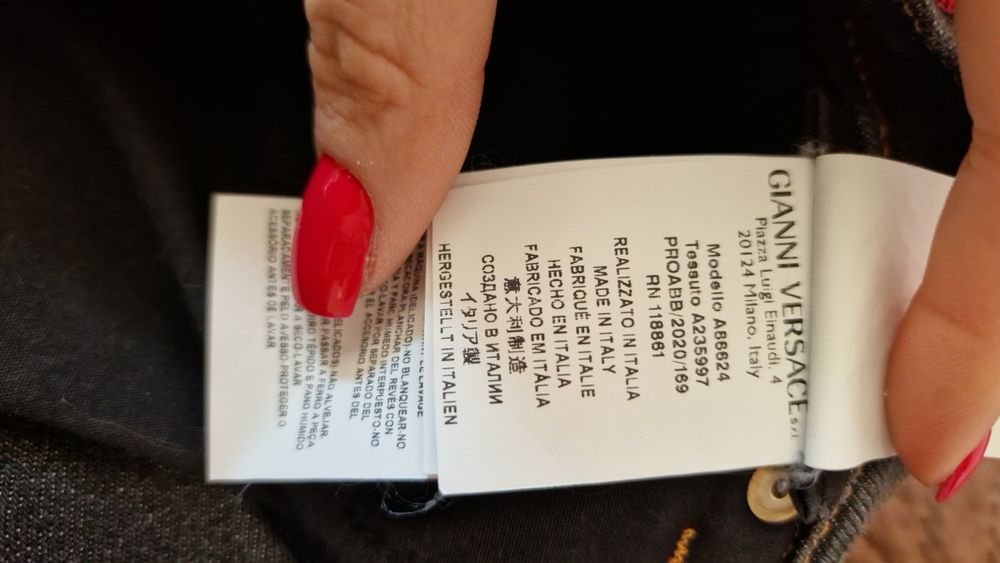 100% оригинални къси дънкови панталонки Versace