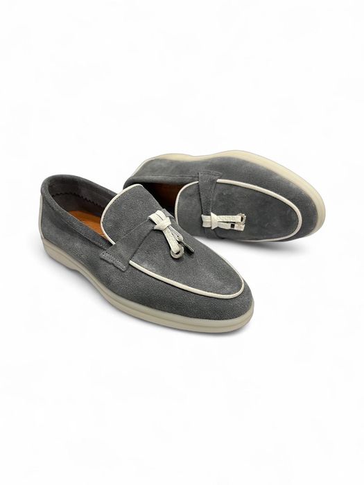 Дизайнерски мокасини от естествен велур LP