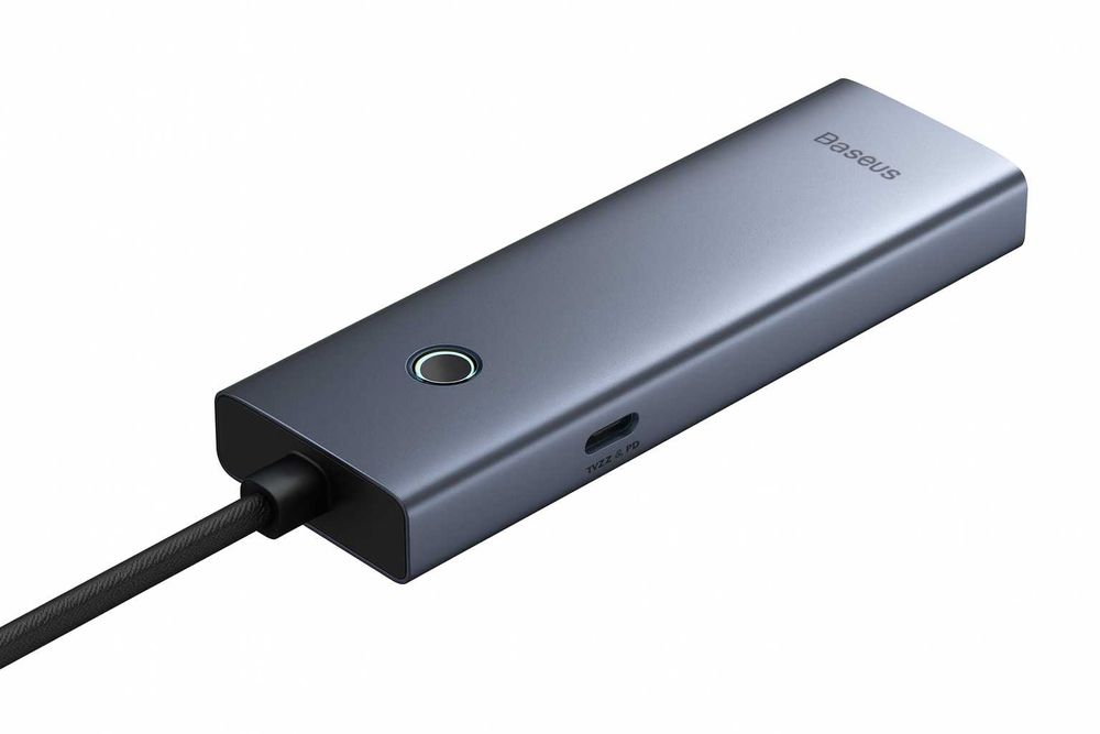 Baseus 4-Port USB-C Hub RJ-45, 3x USB 3.0, 1x USB C. Есть доставка