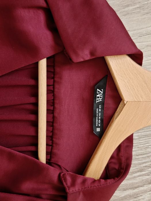 Rochie Roșu Burund Zara XS