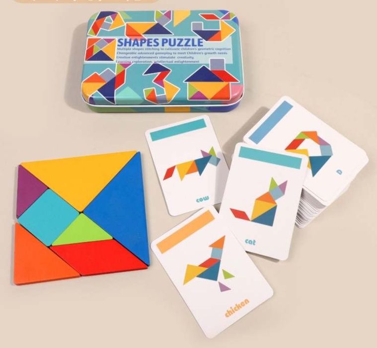 4 броя 3D Пъзели за Деца с Повече от 100 Фигури всеки в Метална Кутия