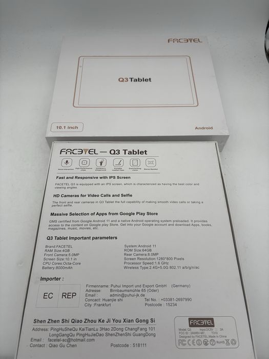 Tableta Facetel, Q3, 11”, sigilata, noua, 64gb, 4gb Ram