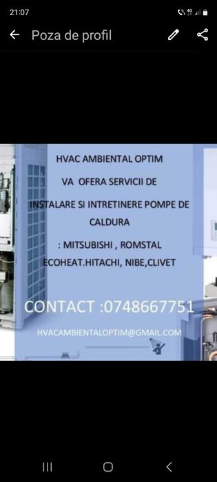 Instalare centrale termice,  sanitare- termice si pompe de caldura