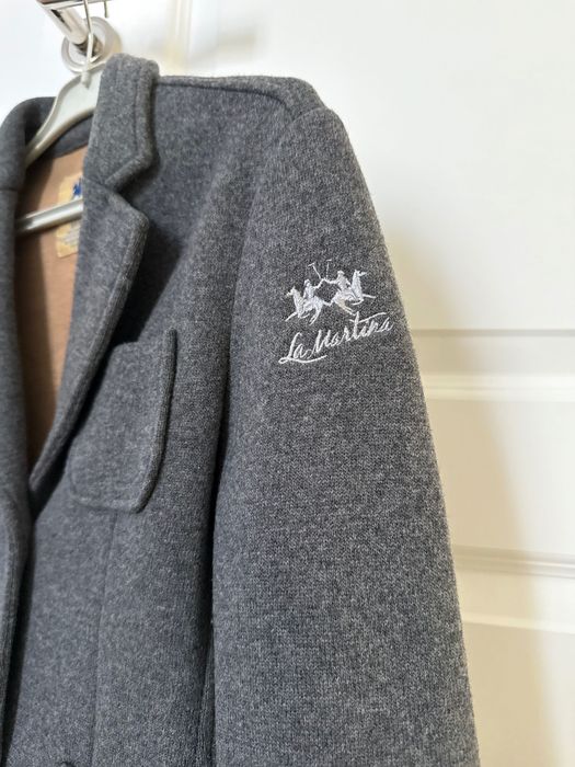 Sacou La Martina gri marimea 42 S blazer original elegant