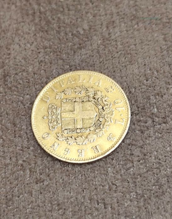 10 златни лири Крал Виктор Емануил II