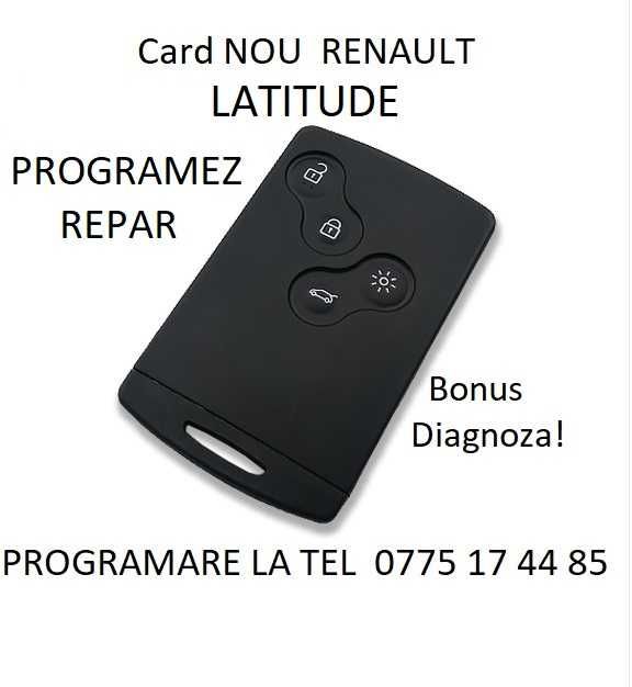 Cartela,card,Renault, LATITUDE, Clio 4, cheie, Keyless,