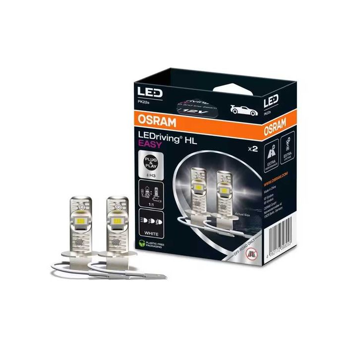 Авто LED крушки OSRAM LEDriving HL EASY GEN2 H1/H3/H4/H7/H8/H9/H10/H11/H15/H16/H18/H19/HB3/HB4/HIR1/HIR2-12V-6500K