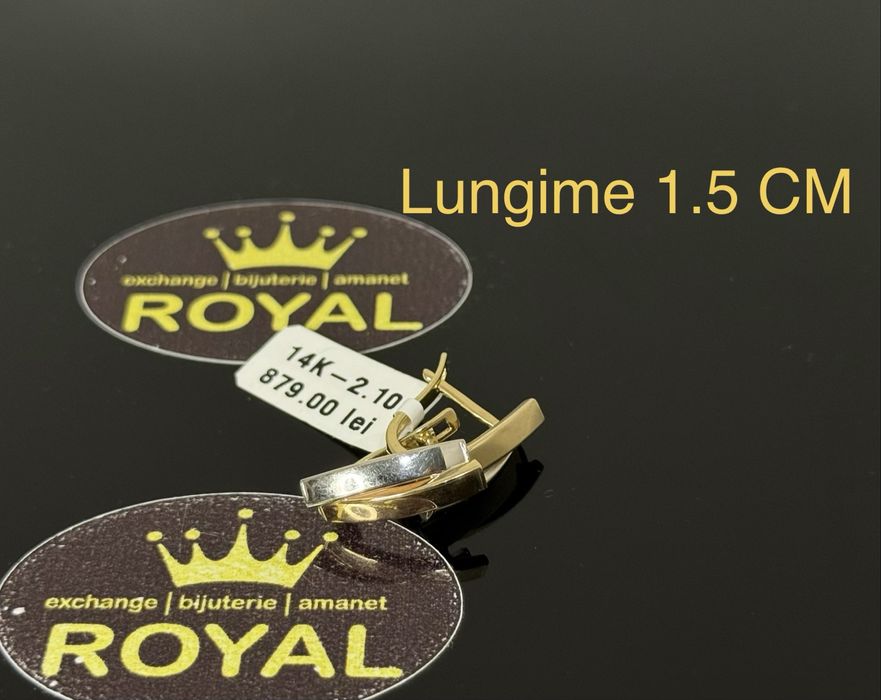 Bijuteria ROYAL : Cercei AUR 14K / 2.1 GR