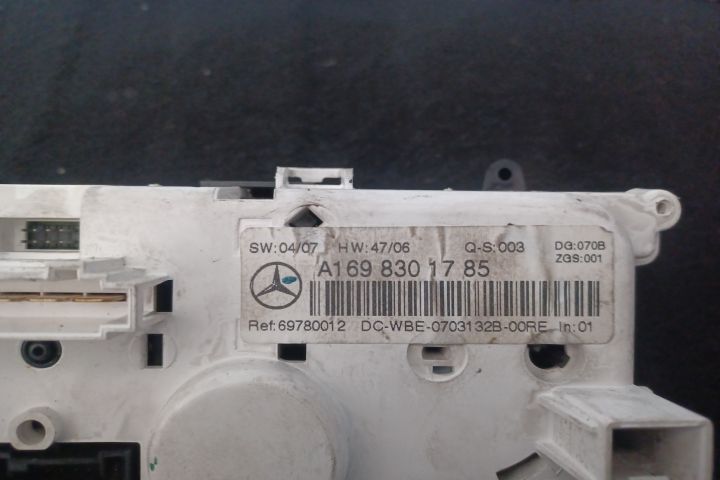 Comanda clima A1698301785 A1698301785 Mercedes-Benz B-Class W245