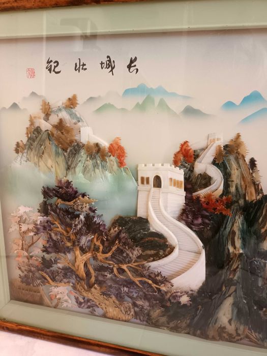 Tablou scoici naturale original Mother of pearl - arta asiatica