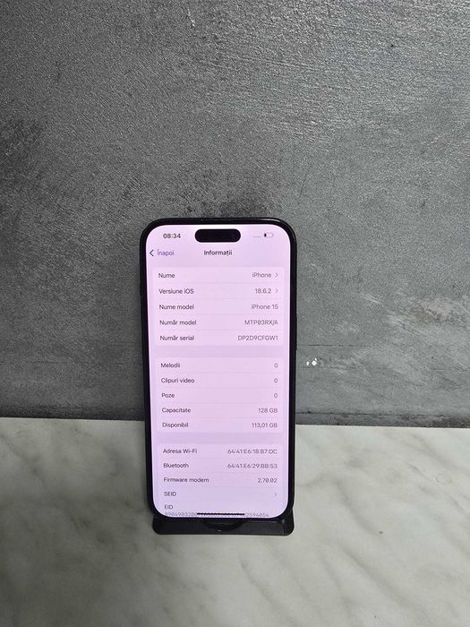 iPhone 15 128GB Black  Bmg Amanet 97245