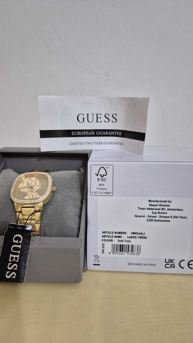 Ceas original Guess GW0544L2 Rose Bud Nou, nepuirtat, cu etichetă, cutie și certificat