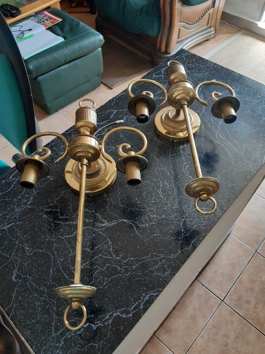 Set aplice alama, fiecare cu 2 brate , cu inaltime 46cm