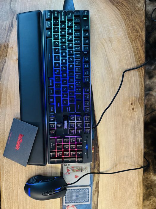 Kit tastatura gameing led QWERTZ