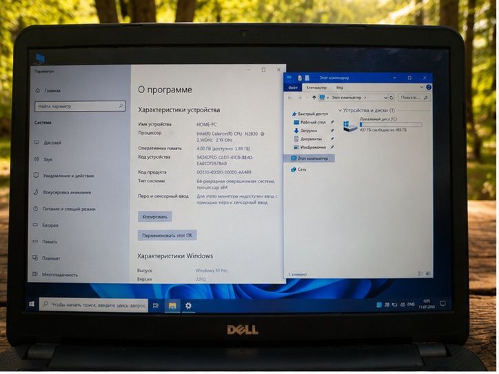 Ноутбук Dell в хорошем состоянии