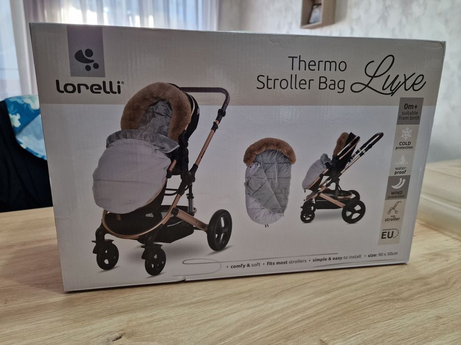 Термочувалче за количка Lorelli - Luxe, Black
Термочувалче за количка