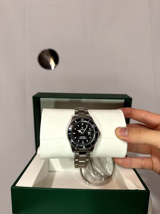 Ceas Rolex Argintiu Negru // Oyster Perpetual Date Submariner