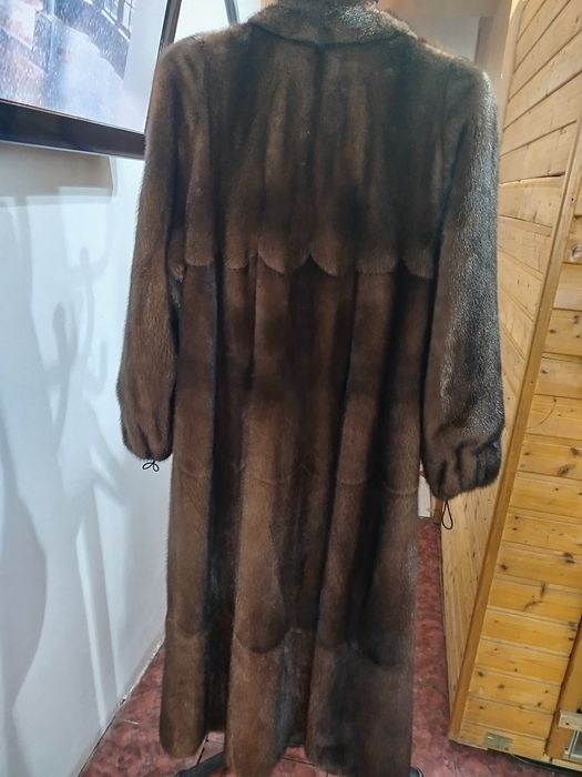 Норковая  длинная шуба