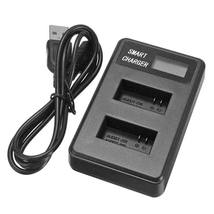 Двойно зарядно за батерии AHDBT-201 и AHDBT-301 за GoPro Hero3