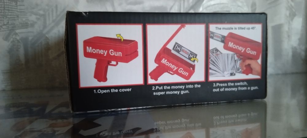 Продам новый денежный пистолет