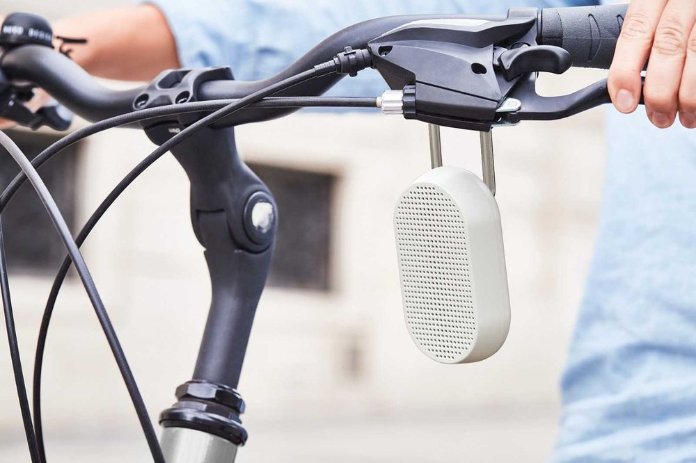 Boxa portabila cu carabina, LEXON, Mino T, Bluetooth, Alb