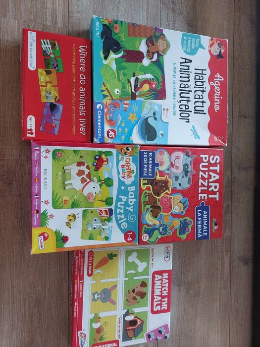 Lot puzzle bebe animale