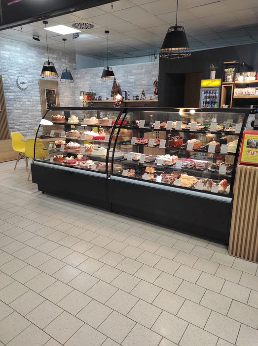 Vitrine cofetarie / patiserie / VDL 158 - Geam curbat