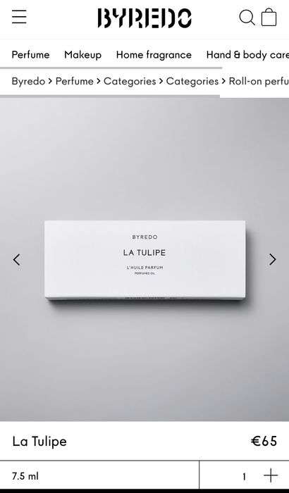 Byredo la tulipe парфюмно масло