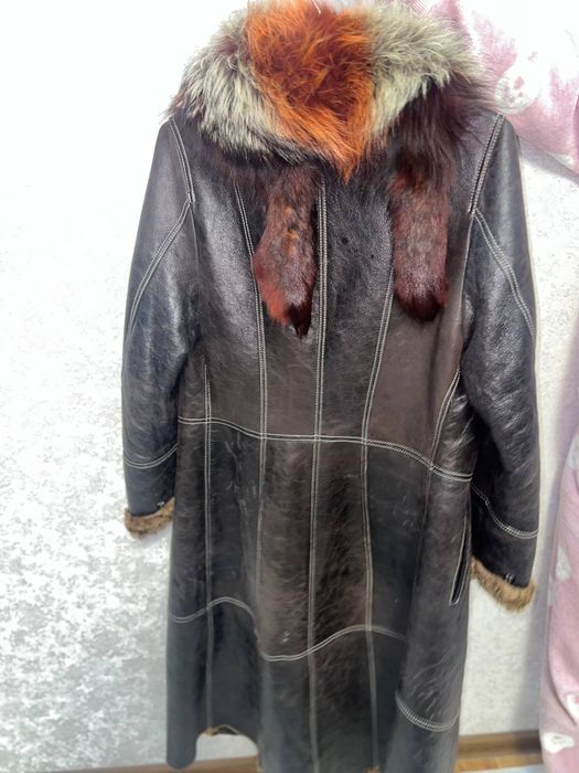 Плащ с мехом оригинал турция