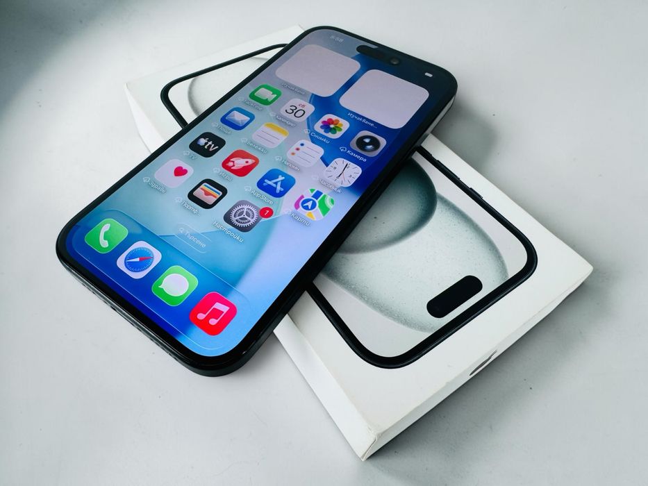 Apple iPhone 15 256GB Black Отличен! Гаранция!
