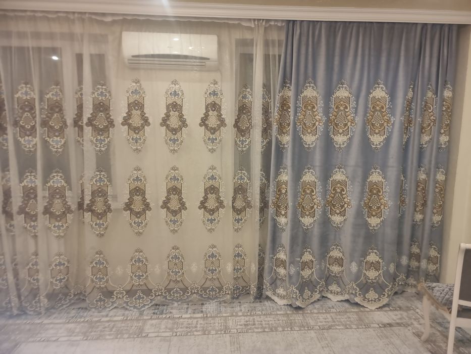Шторы и тюль в зал