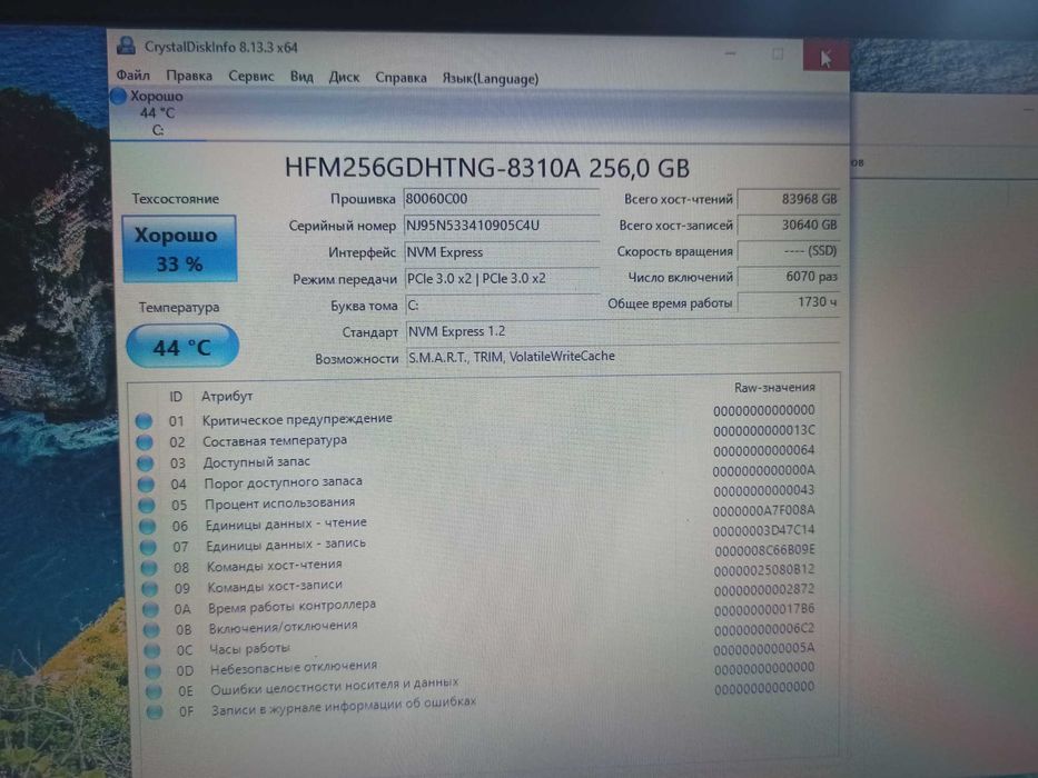 Продам SSD 256 GB / SK Hynix M.2 NVMe