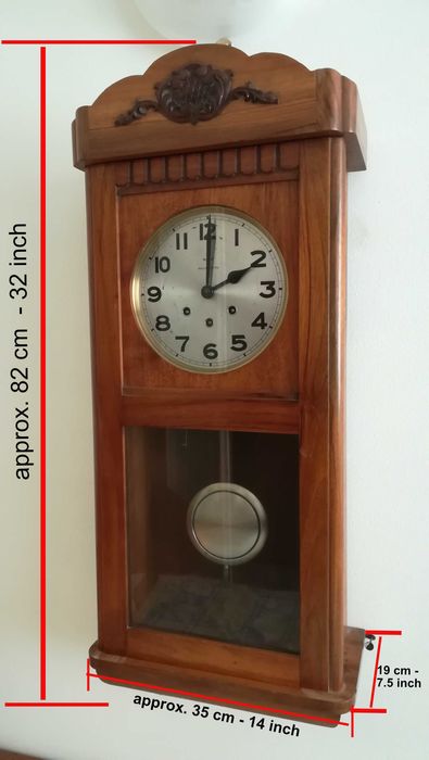 Старинен немски часовник Mauthe с гонгове