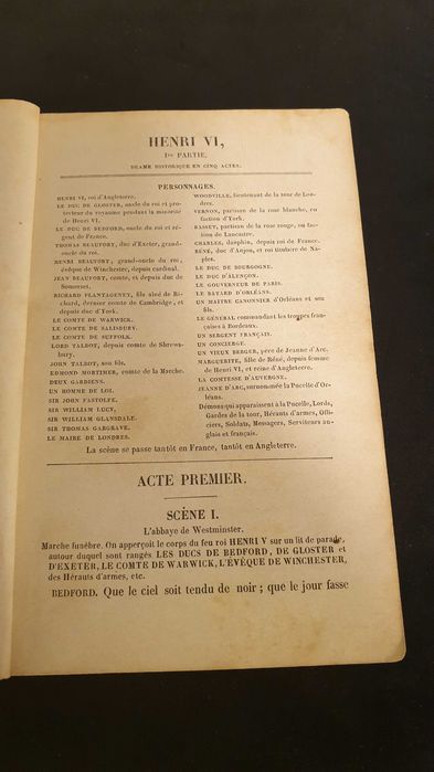 Opere de Shakespeare - carte an apariție 1843
