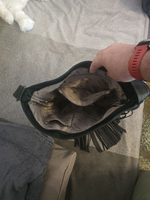 Рокерско чанта от естествена кожа