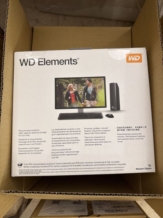 Hdd extern wd elements 18tb nou sigilat