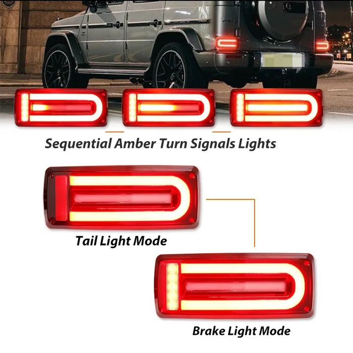 LED Стопове за Mercedes G-Class W463 (1999–2018) – G500, G550, G63 AMG