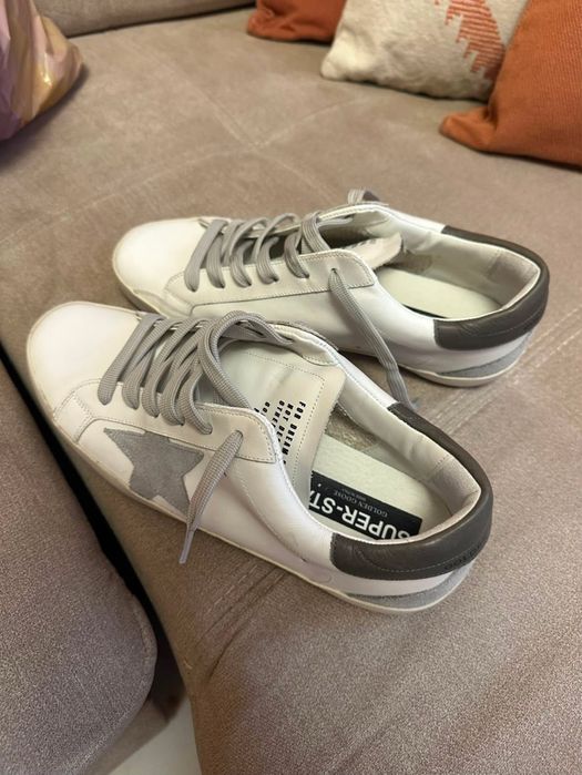 Golden Goose Super-Star Originali – Mărimea 41 – Alb/Gri