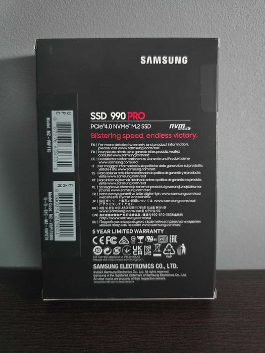 Solid State Drive (SSD) Samsung 990 PRO 1TB, PCIe Gen 4.0 x4,
