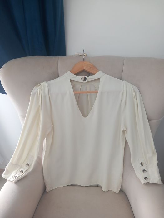 Bluza reserved cu maneci 3/4 bufante Buster yellow mărimea XS