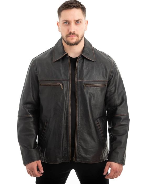 Нови мъжки зимни палта и якета от естествена кожа