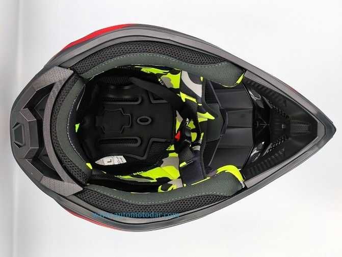 Каска Мотор Крос/АТВ/Бъги/Вело Бяла и Черна -32143