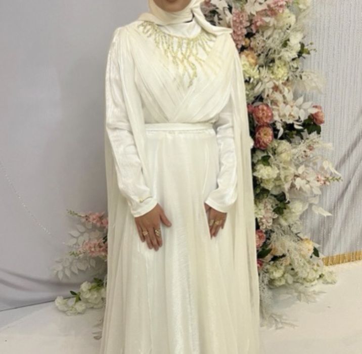 matosi organza yenglari va teg qismi shlefli