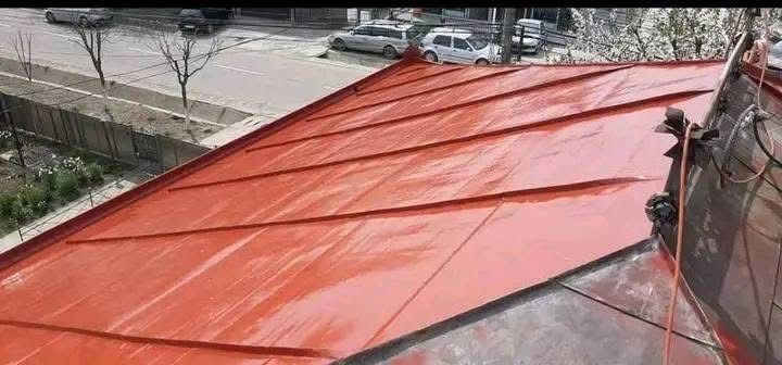 Vopsitor la tablă pe acoperiș