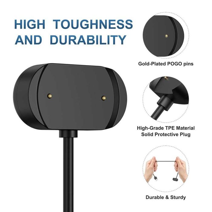 Зарядно за за Amazfit GTS 4/GTS 3/GTR 4/GTR 3 Pro/GTR 3/T-Rex 2/T-Rex Ultra/Cheetah