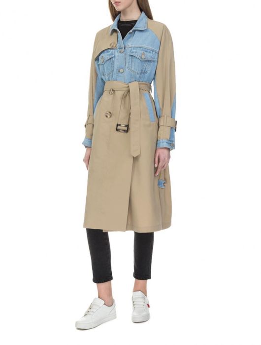 Тренч женские джинсовый плащ