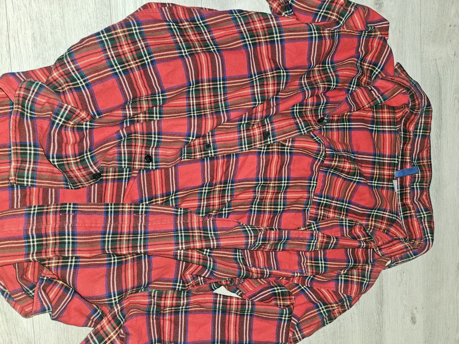 Vand camasa rosie in carouri imorimeu stil Craciun L
